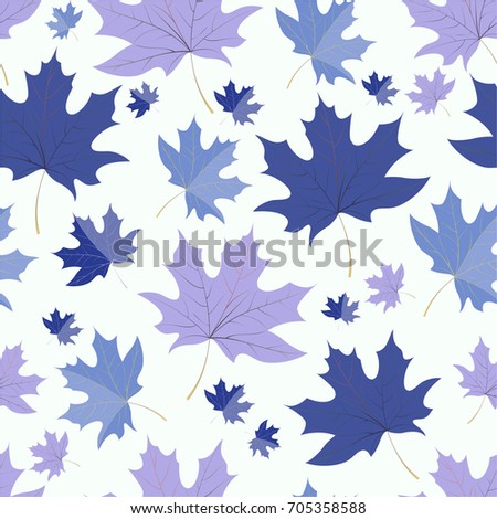 Autumn pattern with maple leaves.
