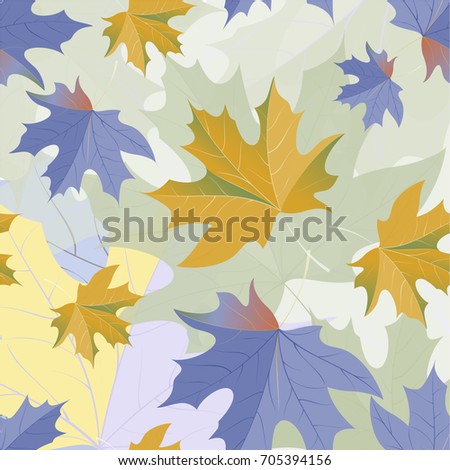 Autumn pattern with maple leaves.