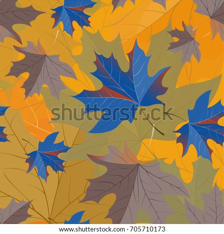 Autumn pattern with maple leaves.
