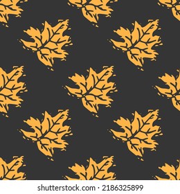 Autumn pattern. Seamless autumn leaves pattern. autumn maple leaves