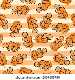 El patrón de otoño no tiene fisuras. Perfecto para papel tapiz, papel de regalo, rellenos de patrones, fondo de página web, tarjetas de felicitación de otoño.