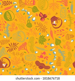 autumn pattern for textile and printing