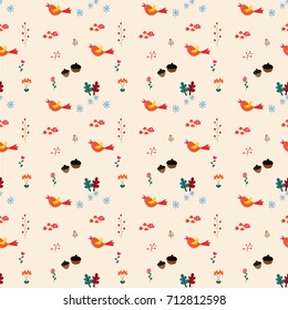 autumn pattern vector
