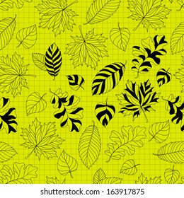 Autumn pattern . Vector illustration.