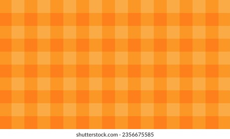 Autumn pattern vector illustration. Square pattern with orange gradient fall color. Fall season pattern for background, texture, decoration or wrapping. Squares fabric texture with brown and orange