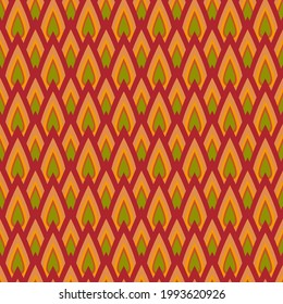 Autumn pattern. Vector. Seamless background , zig zag, polka dot and stripes. seasonal geometric wallpapers. Colorful illustration in flat design.