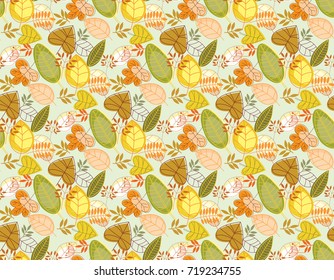 autumn patterns seamless vectors