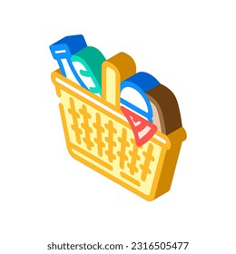autumn picnic season isometric icon vector. autumn picnic season sign. isolated symbol illustration