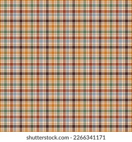 Autumn Plaid Seamless Pattern - Colorful repeating pattern design