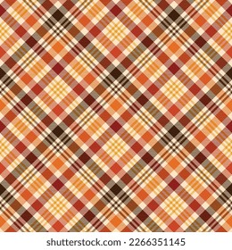 Autumn Plaid Seamless Pattern - Colorful repeating pattern design