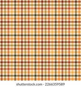 Autumn Plaid Seamless Pattern - Colorful repeating pattern design