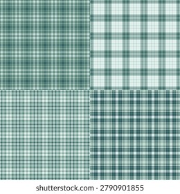 Autumn plaid set created for product mockups. Seasonal tartan backgrounds enhance presentation. Vector clarity improves realism.