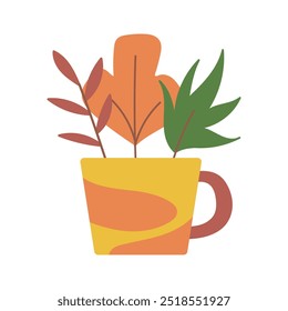 Autumn Plant Cup Illustration - 07