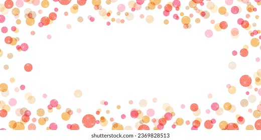 Fondo del marco de punto de polka de otoño