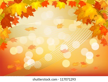 Autumn postcard .