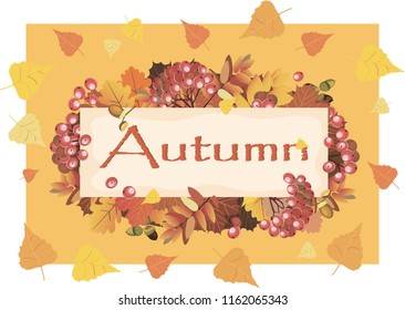 autumn postcard with rowan and castings