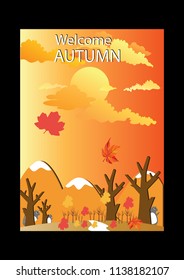autumn poster background
