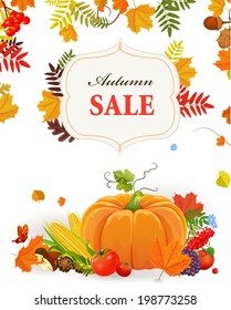 Autumn poster for your design