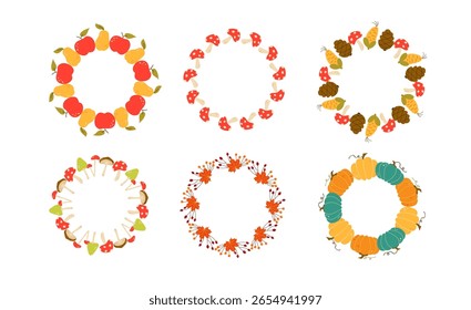 Carteles de otoño con hojas de otoño