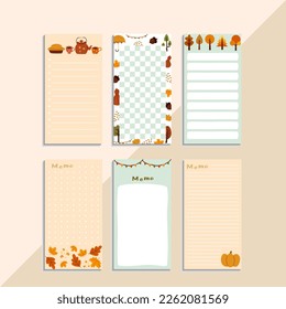 Autumn Printable Note And Memo