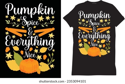 Autumn pumpkin fall t shirt designs
