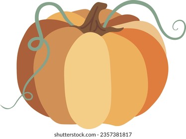  Autumn Pumpkin isolated Vector illustration on white background