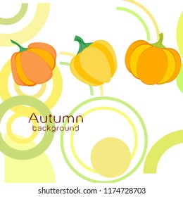 autumn pumpkin autumn vector background
