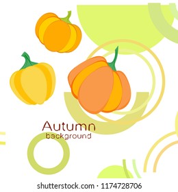 autumn pumpkin autumn vector background