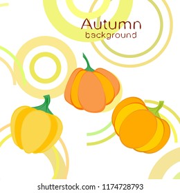 autumn pumpkin autumn vector background