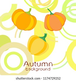 autumn pumpkin autumn vector background