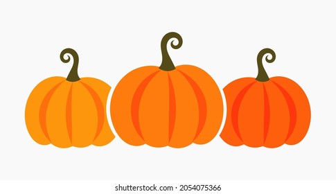 Autumn pumpkins icon. Vector illustration.