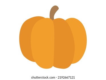 Autumn pumpkins on white background.