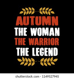 Autumn Quote and Saying, The legend
