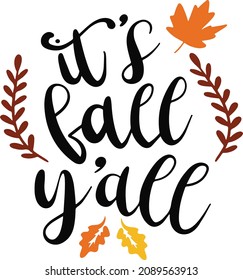 Autumn quotes decoration for T-shirt cards bags cups 