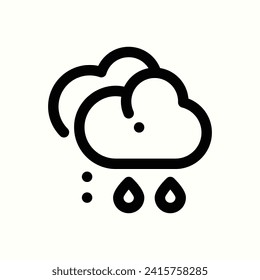 autumn, rain icon, isolated icon in light background, perfect for website, blog, logo, graphic design, social media, UI, mobile app