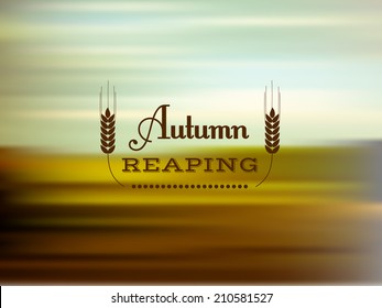 Autumn reaping