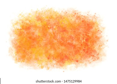 autumn red color abstract on natural grunge watercolor hand paint background, vector illustration