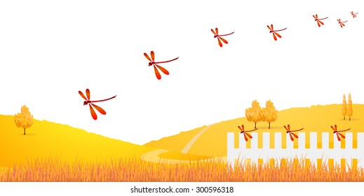 赤とんぼ のイラスト素材 画像 ベクター画像 Shutterstock