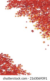 Fondo de la rama de arce rojo de otoño
