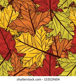 Autumn related seamless pattern