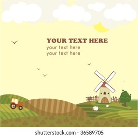 Autumn rural landscape
