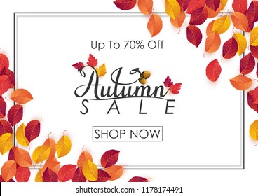 Autumn sale background