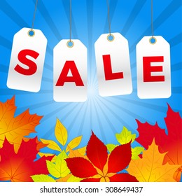 Autumn sale background