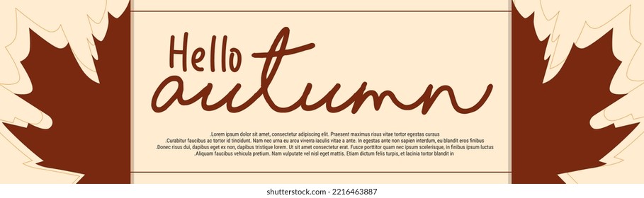 Autumn Sale Background, Banner, or Flyer Design. Template for Advertising, Web, Social Media. Eps10 Vector