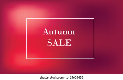 Autumn sale background layout decorate with leaves for shopping sale or promo poster and frame leaflet or web banner.Vector illustration template