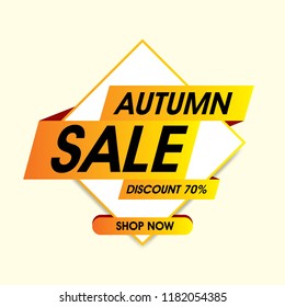Autumn sale background vector