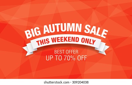 Autumn sale banner