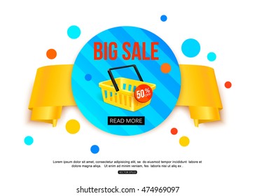 Autumn sale banner. Vector eps 10 format.