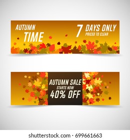 Autumn sale banners