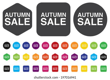 Autumn sale button